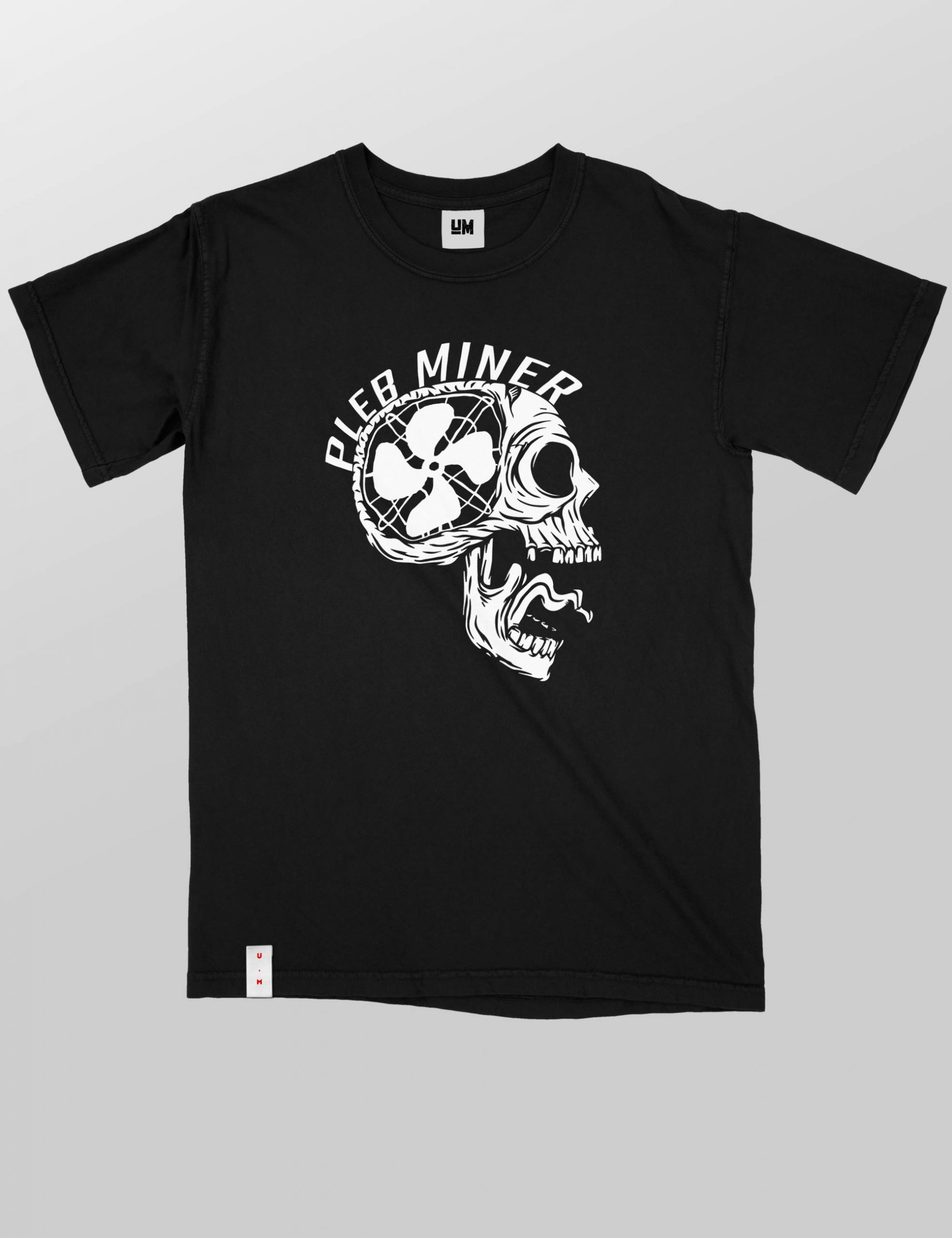 Pleb Miner Skull T-Shirt